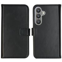 Selencia Étui portefeuille en cuir véritable Samsung Galaxy S24 - Noir
