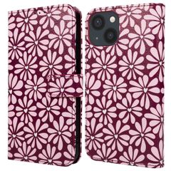 imoshion Étui de télephone portefeuille Design Apple iPhone 14 - Bloom Love Blush