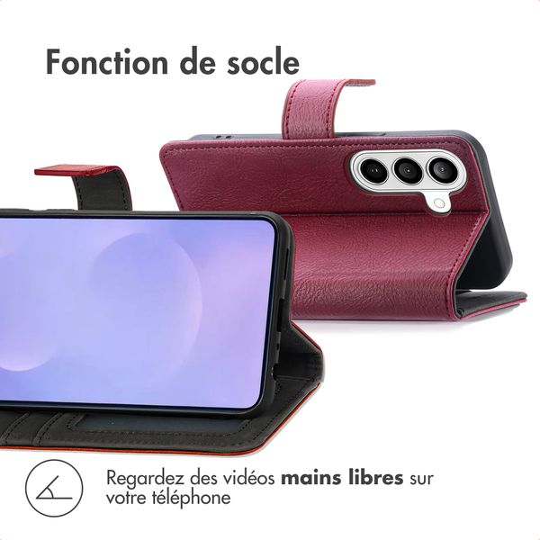 imoshion Étui de télephone portefeuille de luxe Samsung Galaxy S26 Plus - Bordeaux