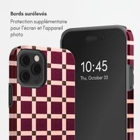 Selencia Coque arrière Vivid Apple iPhone 12 (Pro) - Check This Burgundy