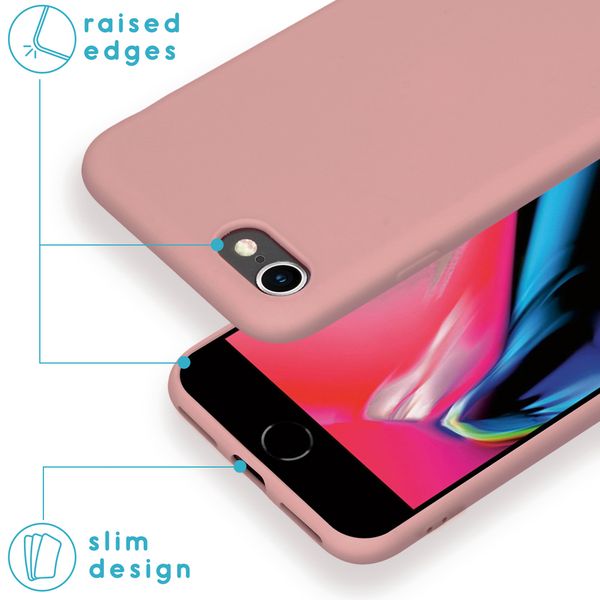 imoshion Coque Couleur Apple iPhone SE (2022 / 2020) / 8 / 7 - Dusty Pink