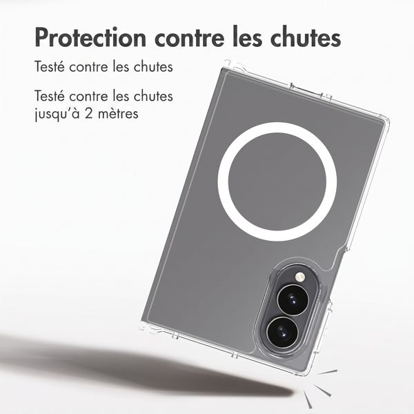 Accezz Coque arrière Xtreme Impact avec MagSafe Samsung Galaxy Z Fold 8 - Transparent
