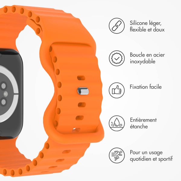 imoshion Bracelet Athletic en silicone Apple Watch | 44/45/46/49 mm - Orange