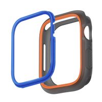 Uniq Coque Moduo avec lunette Apple Watch - 44 / 45 mm - Smoke (Orange/Blue)