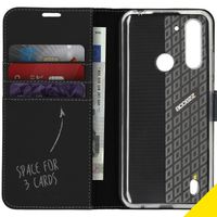 Accezz Étui de télephone Wallet Motorola Moto G8 Power Lite - Noir