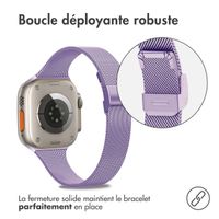 imoshion Bracelet pliant Milanese Apple Watch | 44/45/46/49 mm - Violet