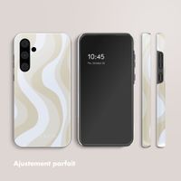Selencia Coque arrière Vivid Samsung Galaxy A55 - Desert Waves Beige