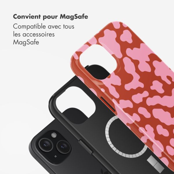 Selencia Coque arrière Vivid avec MagSafe Apple iPhone 15 - Moo’d Blush Pink