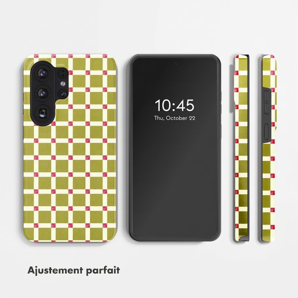 Selencia Coque arrière Vivid Samsung Galaxy S26 Ultra - Check This Olive