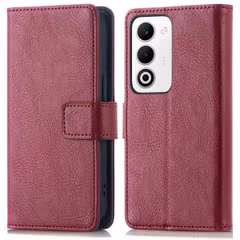 imoshion Étui de télephone portefeuille de luxe Oppo A5 5G (2025) - Bordeaux