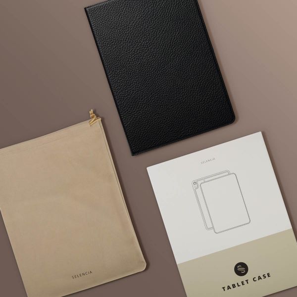 Selencia Coque tablette Riva Apple iPad Air 11 pouces (2026) M4 / (2025) M3 / (2024) M2 / Air 5 (2022) / Air 4 (2020) - Noir