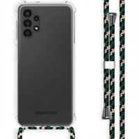 imoshion Coque arrière transparente avec cordon Samsung Galaxy A13 (4G) - Green Multi Color