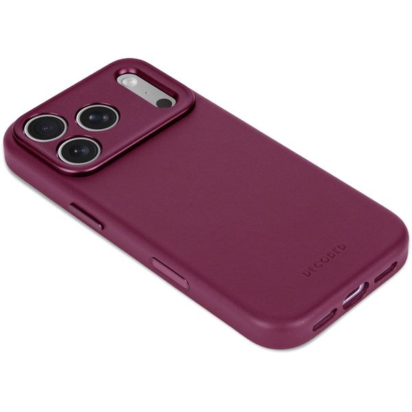 Decoded Coque en cuir MagSafe Apple iPhone 18 Pro Max / 17 Pro Max - Aubergine