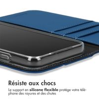 Accezz Étui de télephone Wallet Apple iPhone 14 Pro - Bleu foncé