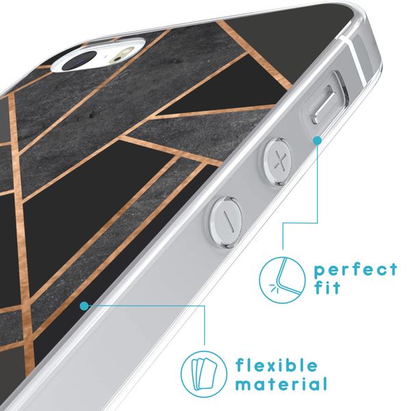 imoshion Coque Design Apple iPhone SE (2016) / 5 / 5s - Black Graphic