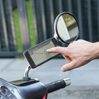 SP Connect Support de téléphone Mirror Mount SPC+ pour scooter / moto - Fixation sur rétroviseur - Noir