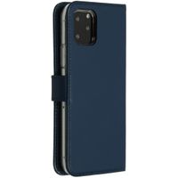 Selencia Étui portefeuille en cuir véritable Apple iPhone 11 Pro - Bleu