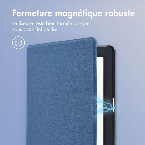 imoshion Étui de liseuse portefeuille Canvas Tolino Page 2 - Bleu foncé