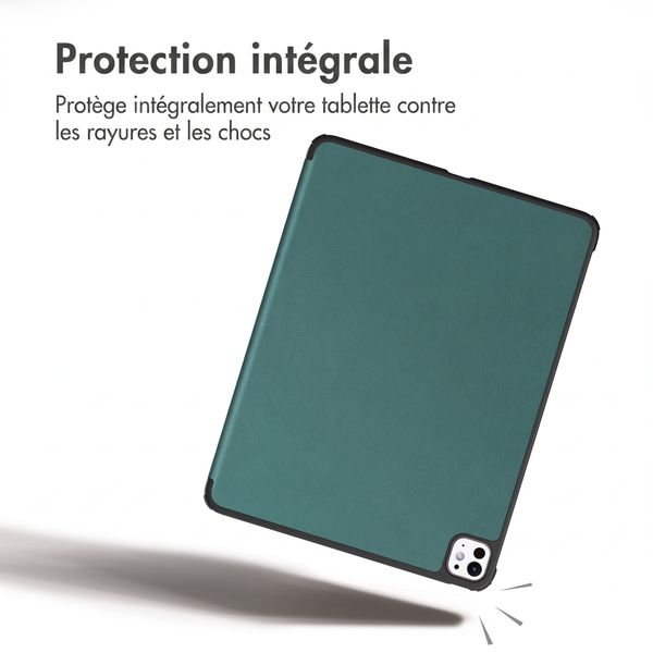 imoshion Coque tablette Trifold Apple iPad Pro 13 (2025) M5 / (2024) M4 - Vert foncé