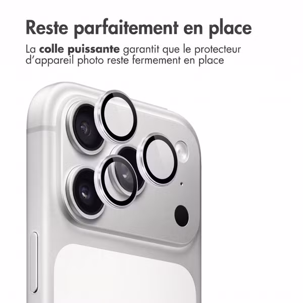 imoshion Lot de 2 protections d'objectif de caméra pour Apple iPhone 18 Pro / 18 Pro Max - Argent