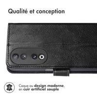 imoshion Étui de télephone portefeuille de luxe Honor 90 - Noir