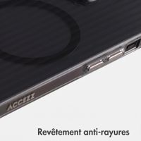 Accezz Coque arrière Lite avec MagSafe | Fluted | Apple iPhone 15 - Noir