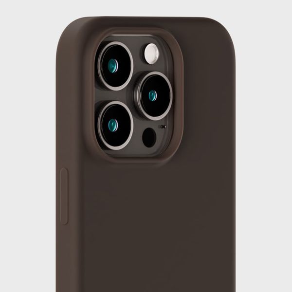 Holdit Coque Silicone Apple iPhone 15 Pro - Chocolate