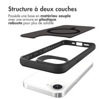 imoshion Rugged Hybrid Carbon Case avec MagSafe Apple iPhone 17e / 16e - Noir