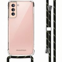 imoshion Coque arrière transparente avec cordon Samsung Galaxy S21 - Noir & Doré