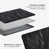 Selencia Coque en velours Apple MacBook Air 13 pouces (2018-2020) - Noir