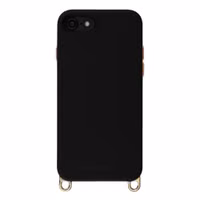 Selencia Coque arrière Rivièra avec MagSafe avec crochets amovibles Apple iPhone SE (2022 / 2020) / 8 / 7 / 6(s) - Velvet Black