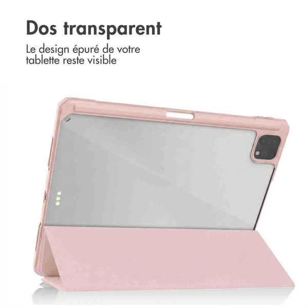 imoshion Coque tablette rigide Trifold Apple iPad Pro 12.9 (2018/2020/2021/2022) - Rose