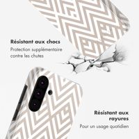 Selencia Coque arrière Vivid Samsung Galaxy A36 / A56 - Beige Zigzag