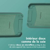 imoshion Coque arrière Color avec cordon amovible et MagSafe Apple iPhone 17e / 16e - Vert foncé