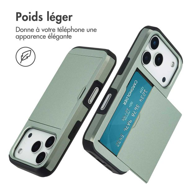 imoshion Coque arrière avec porte-cartes Apple iPhone 17 Pro - Vert
