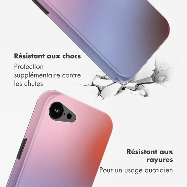 Selencia Coque arrière Vivid avec MagSafe Apple iPhone 17e / 16e - Gradient Soft Blush
