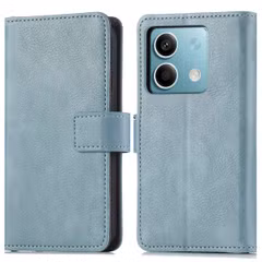 imoshion Étui de télephone portefeuille de luxe Xiaomi Redmi Note 13 (5G) - Bleu clair