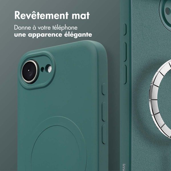 imoshion Coque Couleur avec MagSafe Apple iPhone 17e / 16e - Vert foncé