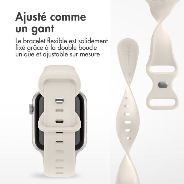 imoshion Bracelet en silicone⁺ Apple Watch | 44/45/46/49 mm - Taille M/L - Starlight