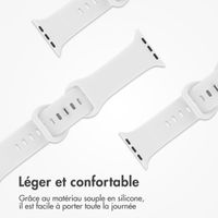 imoshion Bracelet en silicone⁺ Apple Watch | 38/40/41/42 mm - Taille S/M - Blanc