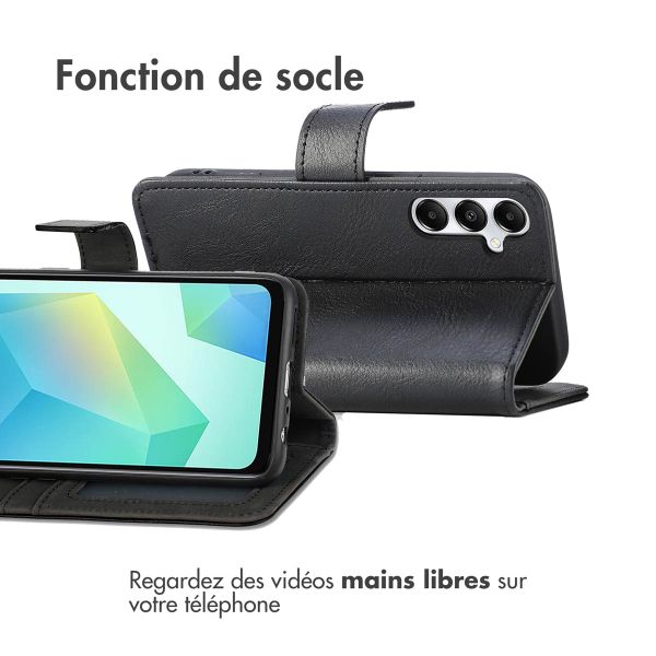 imoshion Étui de télephone portefeuille de luxe Samsung Galaxy A17 (5G) / (4G) - Noir