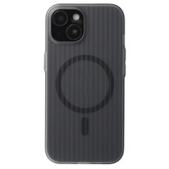 Accezz Coque arrière Lite avec MagSafe | Fluted | Apple iPhone 15 - Matte Black