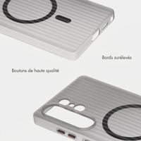 Accezz Coque arrière Lite avec MagSafe | Fluted | Samsung Galaxy S26 Ultra - Gris