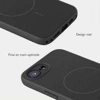 Accezz Coque Grip avec MagSafe Apple iPhone 17e / 16e - Noir