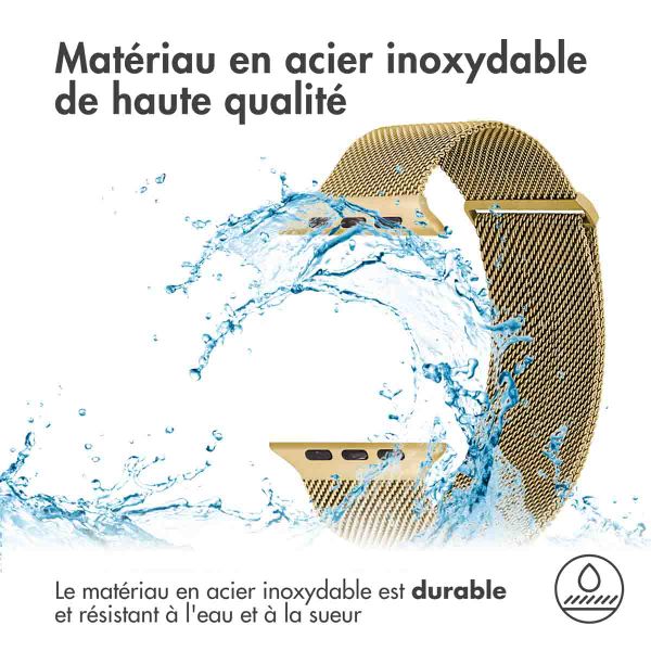 imoshion Bracelet magnétique milanais Apple Watch | 38/40/41/42 mm - Taille M - Doré