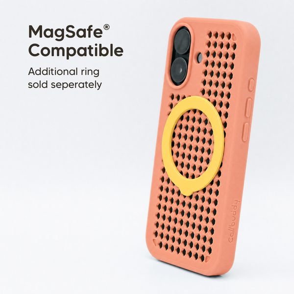 Callbuddy Coque avec strap Apple iPhone 17 - Coral Pop