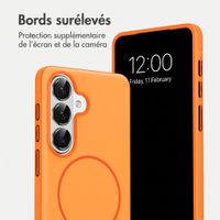 imoshion Coque arrière Color avec Thin MagSafe Ring Samsung Galaxy S26 - Orange