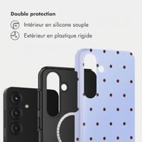Selencia Coque arrière Vivid avec MagSafe Samsung Galaxy S25 - Happy Dots Digital Sky
