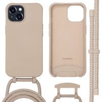 imoshion Coque arrière Color avec cordon amovible et MagSafe Apple iPhone 15 - Nude