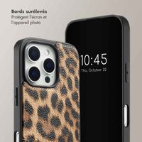 Selencia Coque de télephone Nova avec cordon et porte-cartes Apple iPhone 16 Pro - Leopard